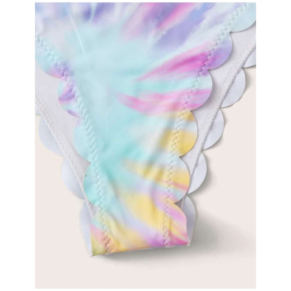 CLEARANCE Sherbet Dreams Scalloped Tie Dye 2Pc Bikini - Picture 6 of 6